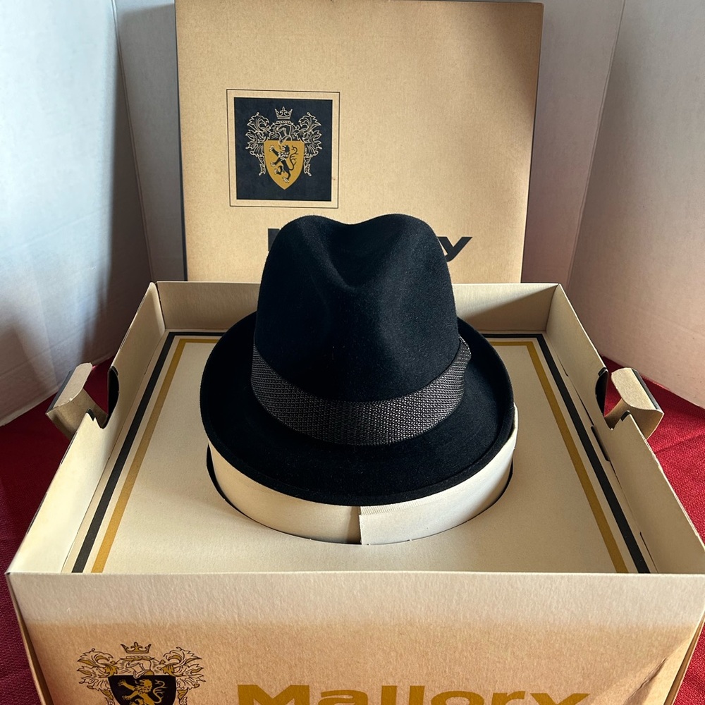 Vintage Mallory Aristocratic Fedora size 6 7/8